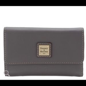 Dooney & Bourke Smooth Leather Flap Wallet
